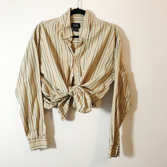 Vintage Stripped Botton-Down - Picture 1 of 5